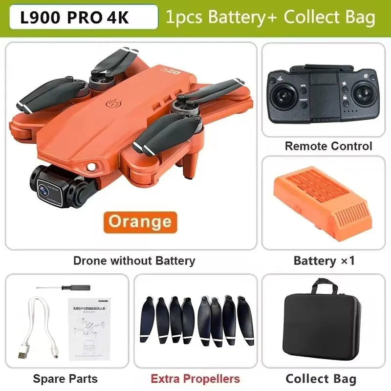 LYZRC Drone L900 Pro 4K Professional 5G GPS HD Dual Camera Photography Brushless Foldable Quadcopter RC Distance 1.2KM Rc Drones