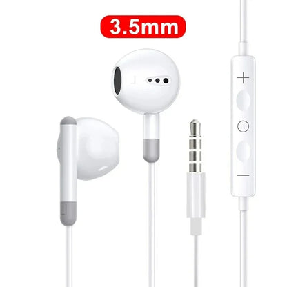 Original Wired Earphones For iPhone 17 16 15 Pro Max In-Ear Earbuds 14 13 12 Headphones For Samsung Xiaomi Headsets Accessories