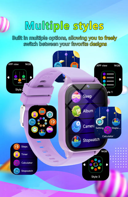 SIMSONLAB New Camera Smart Watch For Kids Games HD Touch Screen Sleep Monitor Flashlight Alarm Clock Partner Birthday Gift Boy