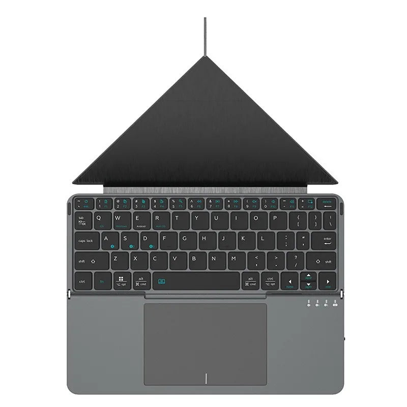 2-in-1 Multifunctional Folding Bluetooth Keyboard with Touchpad & Phone Holder for Tablet/Phone/PC Touch Portable Keyboard