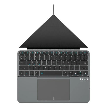 2-in-1 Multifunctional Folding Bluetooth Keyboard with Touchpad & Phone Holder for Tablet/Phone/PC Touch Portable Keyboard