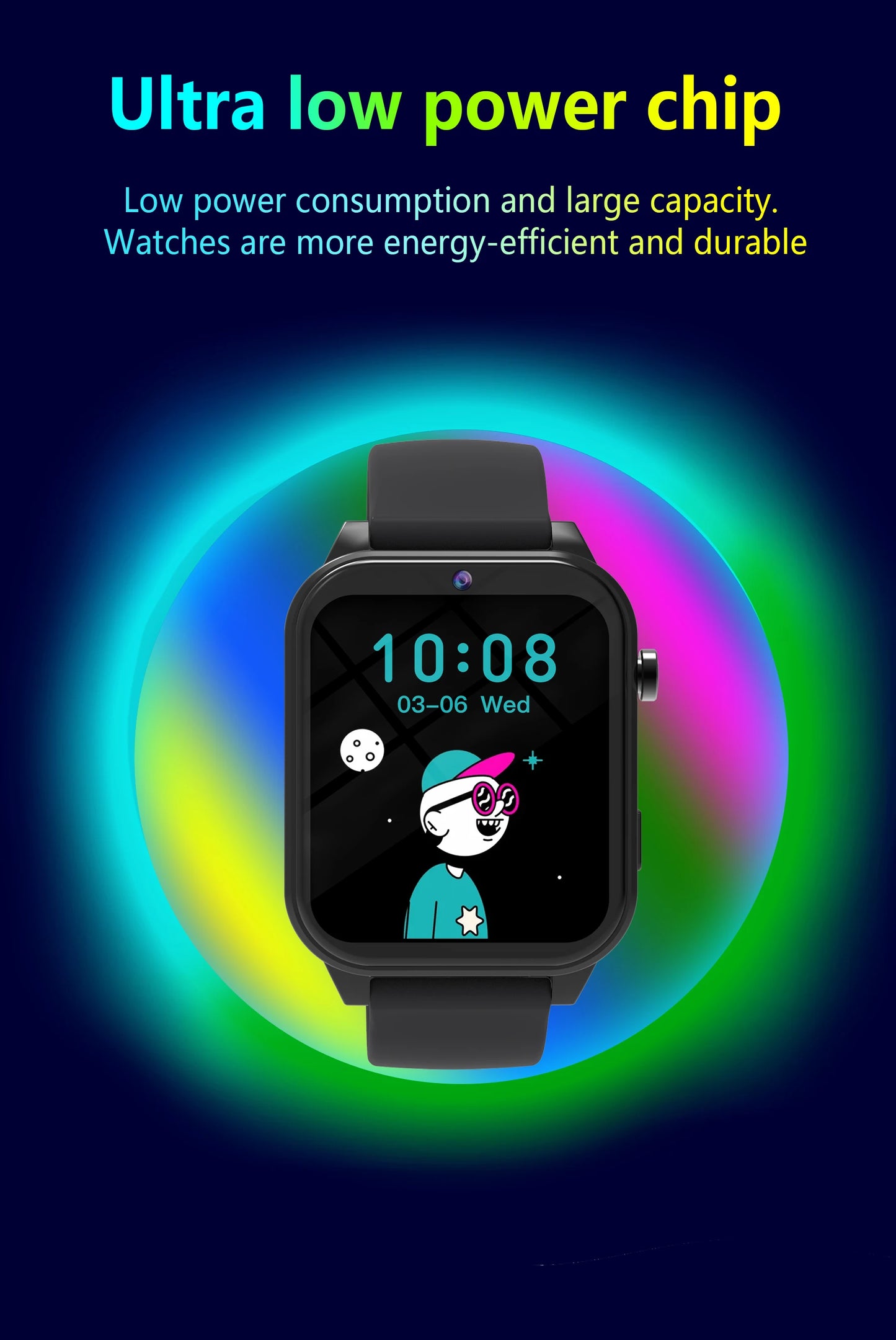SIMSONLAB New Camera Smart Watch For Kids Games HD Touch Screen Sleep Monitor Flashlight Alarm Clock Partner Birthday Gift Boy