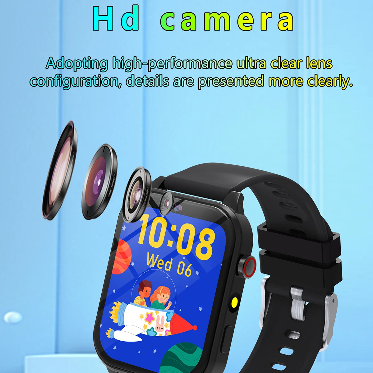 SIMSONLAB New Camera Smart Watch For Kids Games HD Touch Screen Sleep Monitor Flashlight Alarm Clock Partner Birthday Gift Boy