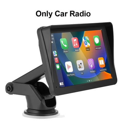 Wireless carplay android auto Portable Car Radio Multimedia Video Player Universal 7 inch Touch Screen With FM Rear View Camera