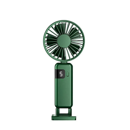 Clearance_2024 New Arrival Wind Cooling Hand Mini Usb Fan Portable 5 Speed Personal Pocket Rechargeable Handheld with Hook_Conti