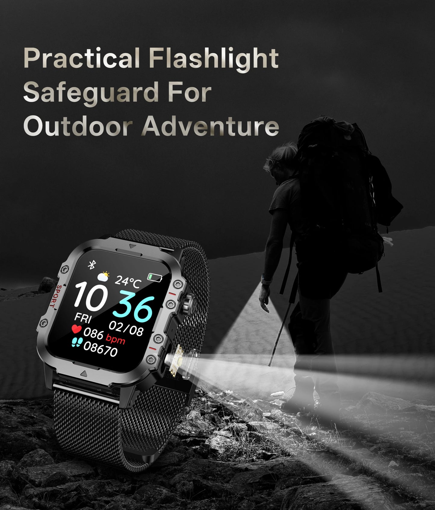 2024 Smart Watch Android Phone 1.44'' Inch Color Screen Bluetooth Call Blood Oxygen/Pressure Monitoring Smart Watch Women Men