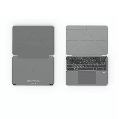 2-in-1 Multifunctional Folding Bluetooth Keyboard with Touchpad & Phone Holder for Tablet/Phone/PC Touch Portable Keyboard