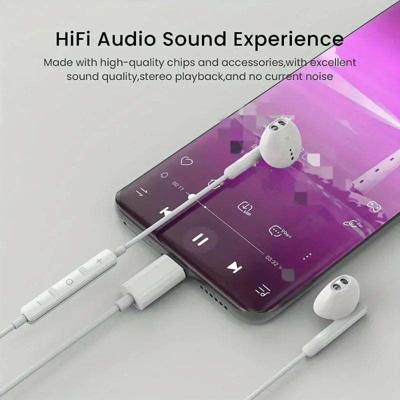 Original Wired Earphones For iPhone 17 16 15 Pro Max In-Ear Earbuds 14 13 12 Headphones For Samsung Xiaomi Headsets Accessories