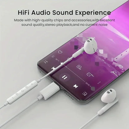 Original Wired Earphones For iPhone 17 16 15 Pro Max In-Ear Earbuds 14 13 12 Headphones For Samsung Xiaomi Headsets Accessories