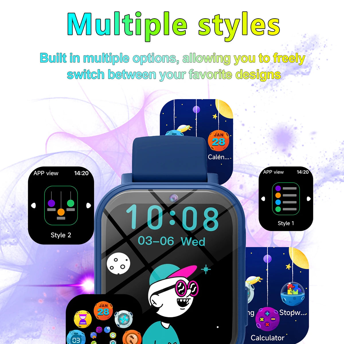 New Fashion Smart Watch For Children Games HD Screen Camera Flashlight Sleep Monitor Alarm Kids Birthday Holiday Gift Boy Girl