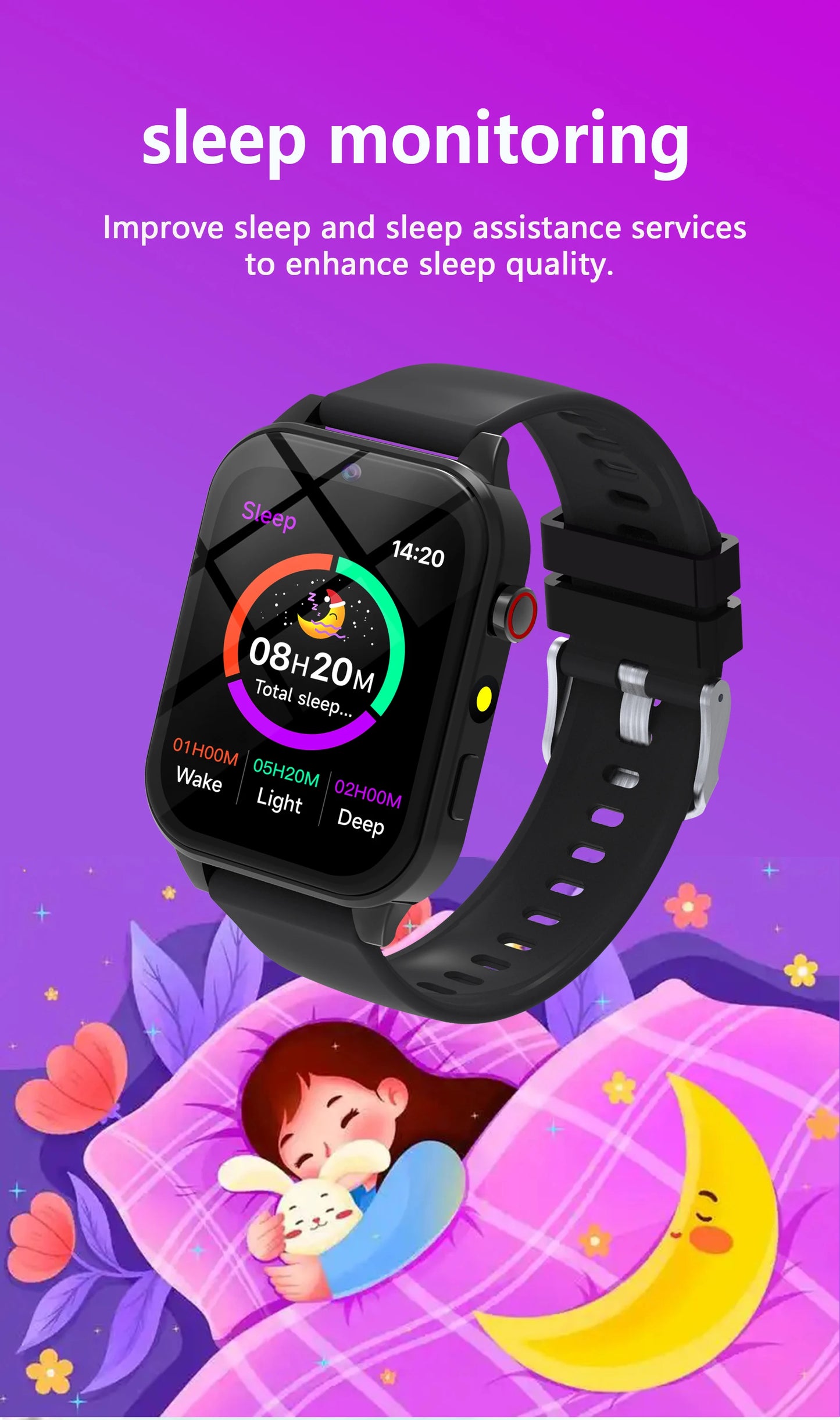 SIMSONLAB New Camera Smart Watch For Kids Games HD Touch Screen Sleep Monitor Flashlight Alarm Clock Partner Birthday Gift Boy