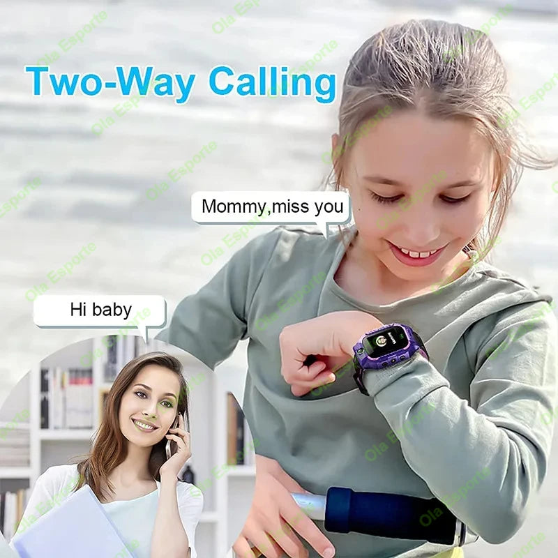 Kids Smart Watch 2G SOS GPS Location Sim Card Call Smart Watch Camera Waterproof Watch Gift For Ios Android Children Gifts 2025