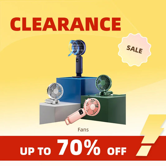 Clearance_2024 New Arrival Wind Cooling Hand Mini Usb Fan Portable 5 Speed Personal Pocket Rechargeable Handheld with Hook_Conti