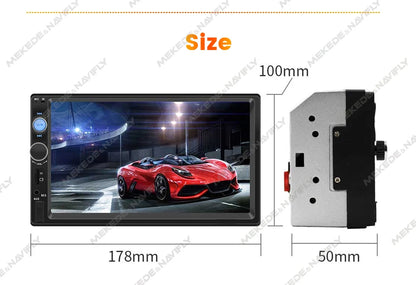 7 Inch HD Touch Screen Intelligent System Car Radio Multimedia Player For Universal Autoradio MP5 Camera TF Card Mirror Link USB