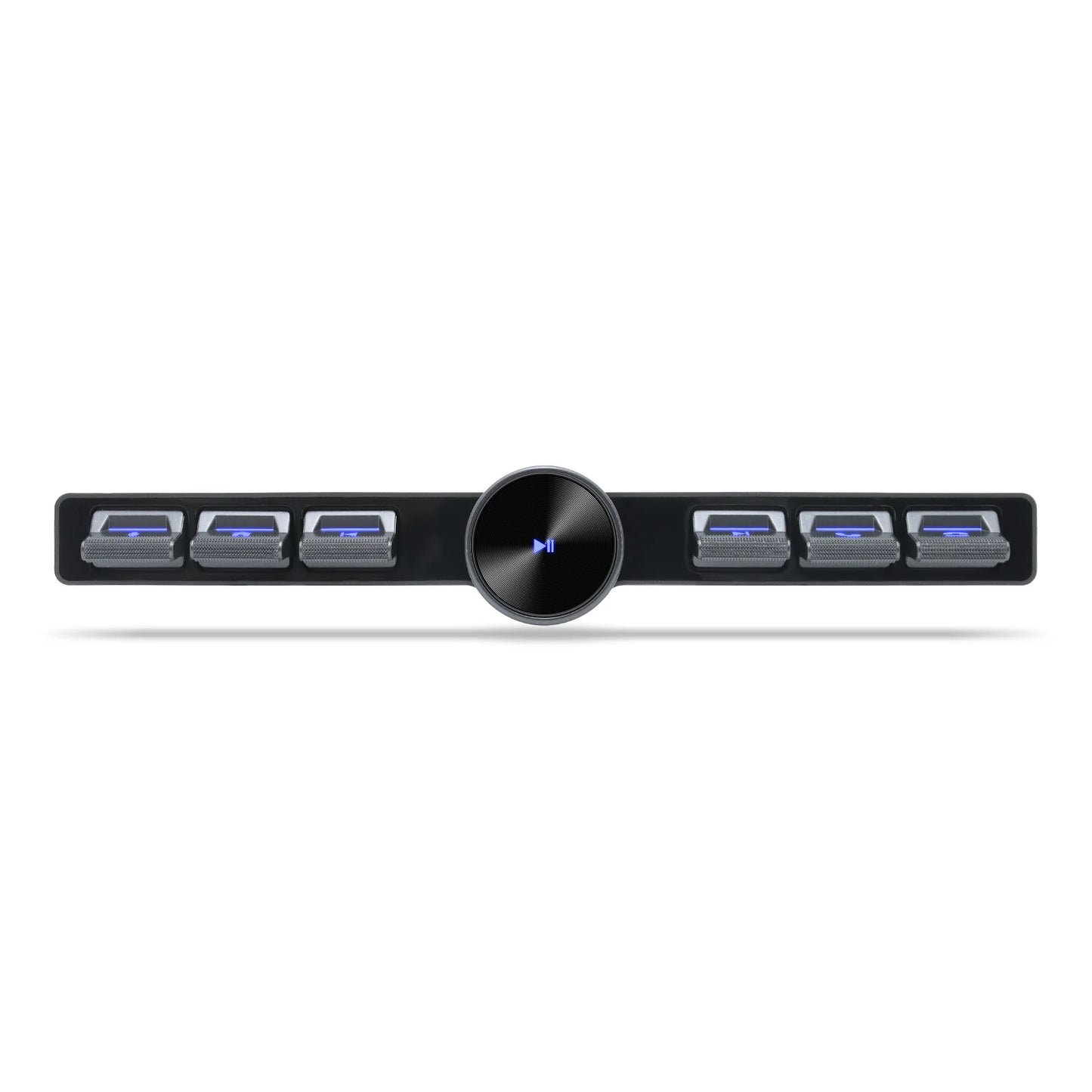 Multimedia Remote Control 7 Keys Blue LED Car Controller Volume Adjuster Phone Call Function Accessories For Navigation Player