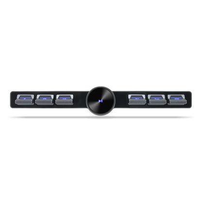 Multimedia Remote Control 7 Keys Blue LED Car Controller Volume Adjuster Phone Call Function Accessories For Navigation Player
