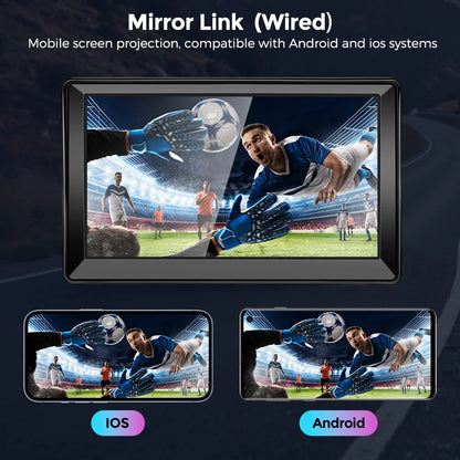 Wireless carplay android auto Portable Car Radio Multimedia Video Player Universal 7 inch Touch Screen With FM Rear View Camera