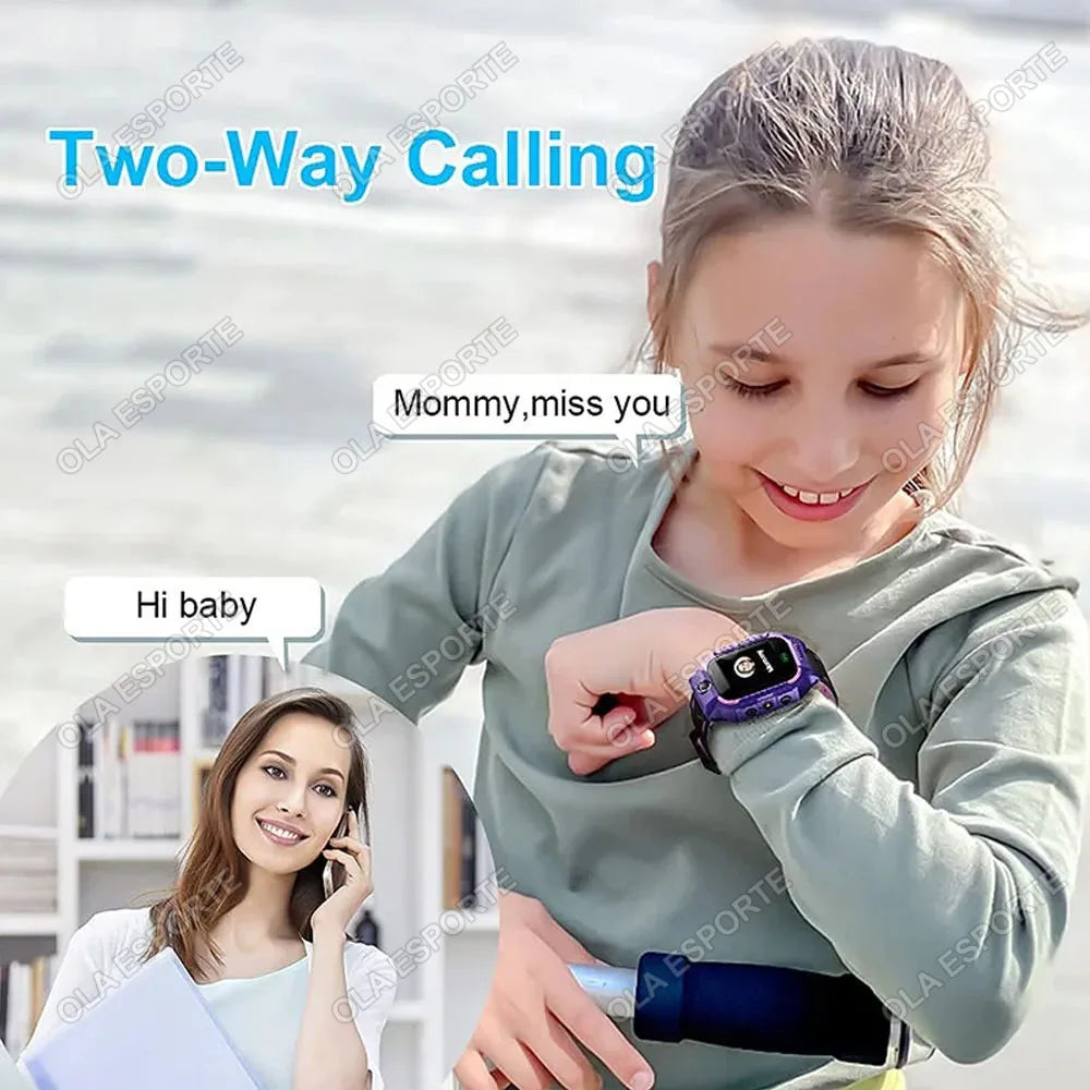 Kids Smart Watch 2G SOS GPS Location Sim Card Call Smart Watch Camera Waterproof Watch Gift For Ios Android Children Gifts 2025