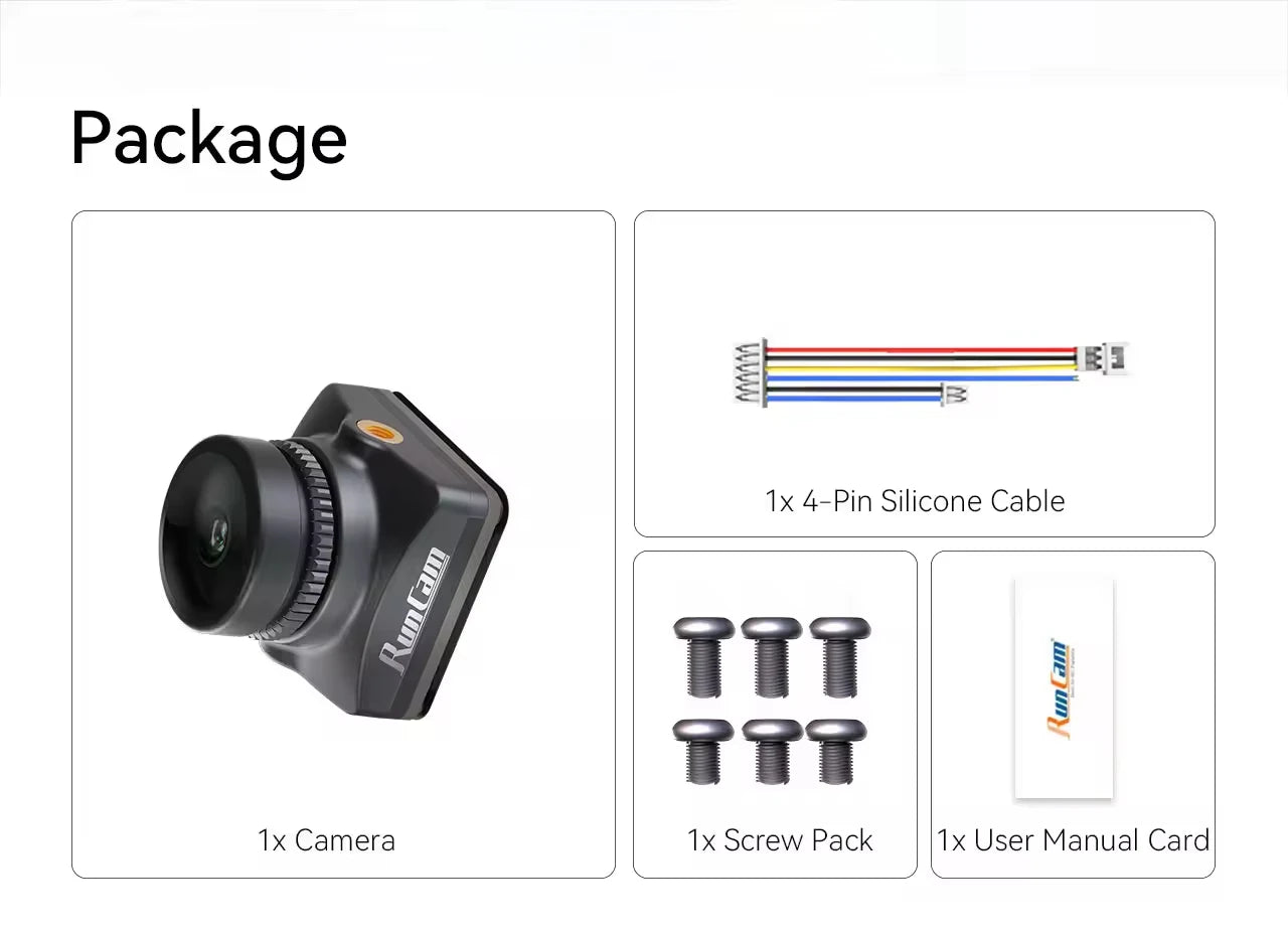 RunCam Phoenix 2 SP V5 Camera DC 5-36V Screen Ratio 4:3/16:9 7.5g 19*19*21mm Night View for RC FPV Racing Drones Toy Parts