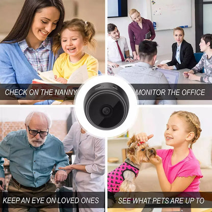 Mini Camera WiFi 1080P Magnetic Network Security Camera Video Smart Home Mini Camera for Surveillance with Battery