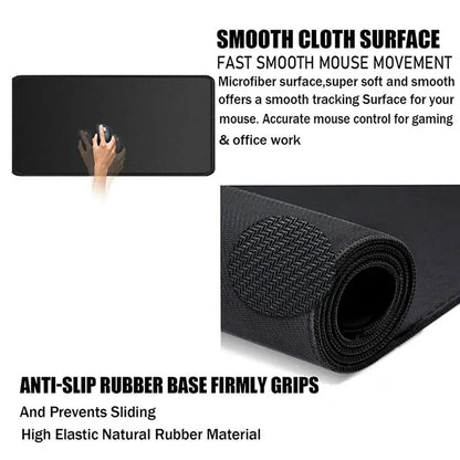 Black Sakura Gaming Mouse Pad Kawaii Purple Desk Mat Large Office Carpet Accessories Cherry Blossom Mousepad Gamer Computer Mats