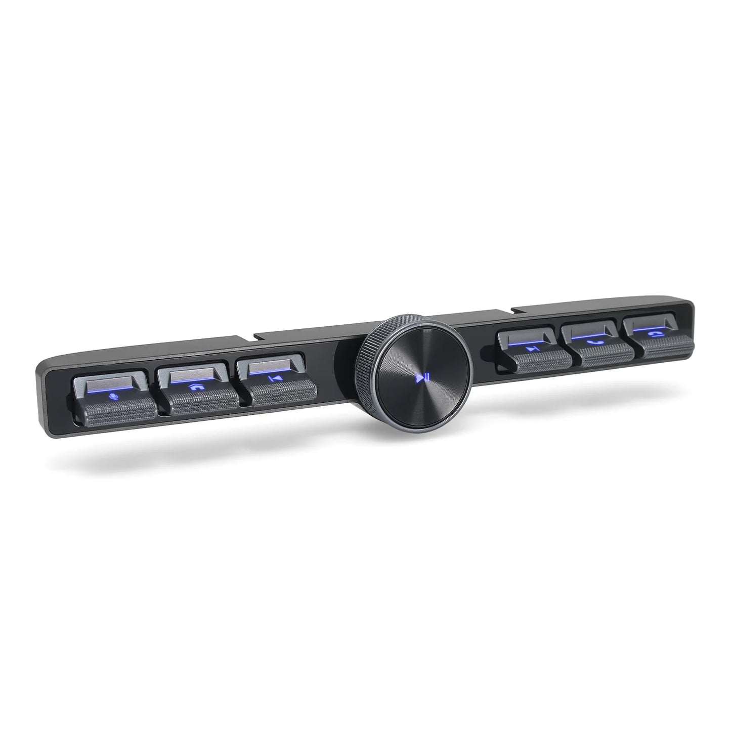 Multimedia Remote Control 7 Keys Blue LED Car Controller Volume Adjuster Phone Call Function Accessories For Navigation Player