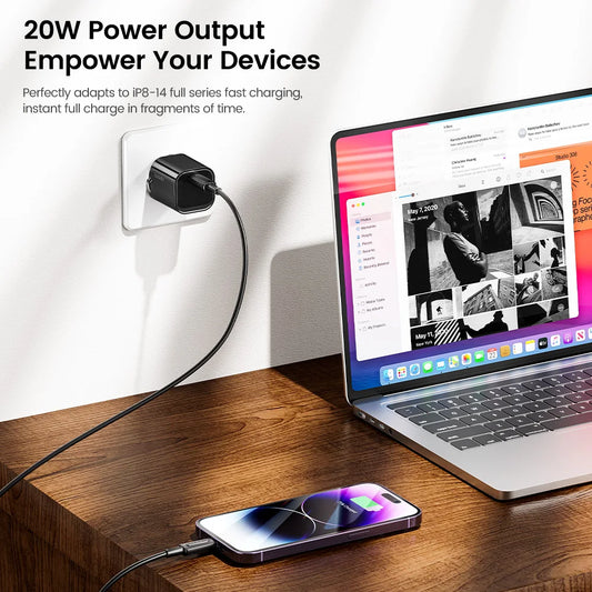 Toocki 20W Type C GaN Charger PD QC 3.0 Quick Charge USB Type C Phone Charger For iPhone 15 14 13 12 11 Pro Max iPad Charging