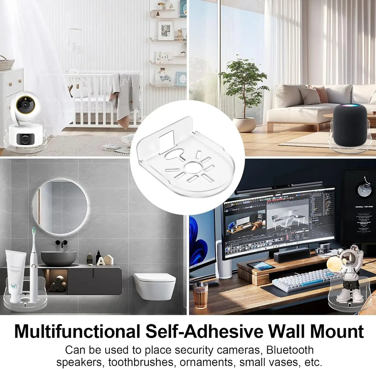 Camera Holders Wall-Mounted Monitoring Head Support Household Universal Wall Hanger Living Room Racks Tray Home Storage Holders