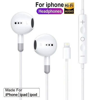 Original Wired Earphones For iPhone 17 16 15 Pro Max In-Ear Earbuds 14 13 12 Headphones For Samsung Xiaomi Headsets Accessories