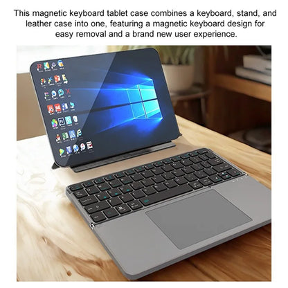 2-in-1 Multifunctional Folding Bluetooth Keyboard with Touchpad & Phone Holder for Tablet/Phone/PC Touch Portable Keyboard