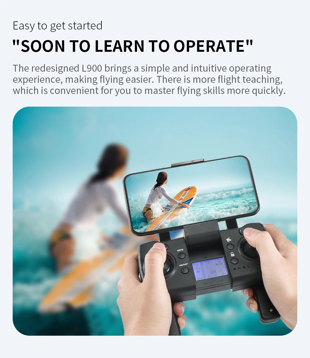 LYZRC Drone L900 Pro 4K Professional 5G GPS HD Dual Camera Photography Brushless Foldable Quadcopter RC Distance 1.2KM Rc Drones