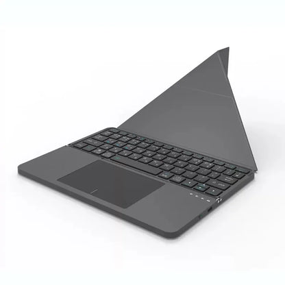 2-in-1 Multifunctional Folding Bluetooth Keyboard with Touchpad & Phone Holder for Tablet/Phone/PC Touch Portable Keyboard
