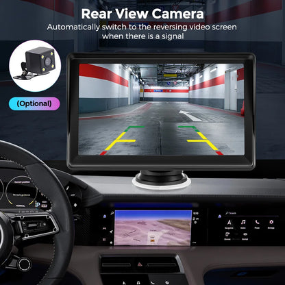 Wireless carplay android auto Portable Car Radio Multimedia Video Player Universal 7 inch Touch Screen With FM Rear View Camera