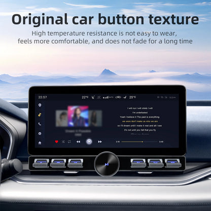 Multimedia Remote Control 7 Keys Blue LED Car Controller Volume Adjuster Phone Call Function Accessories For Navigation Player