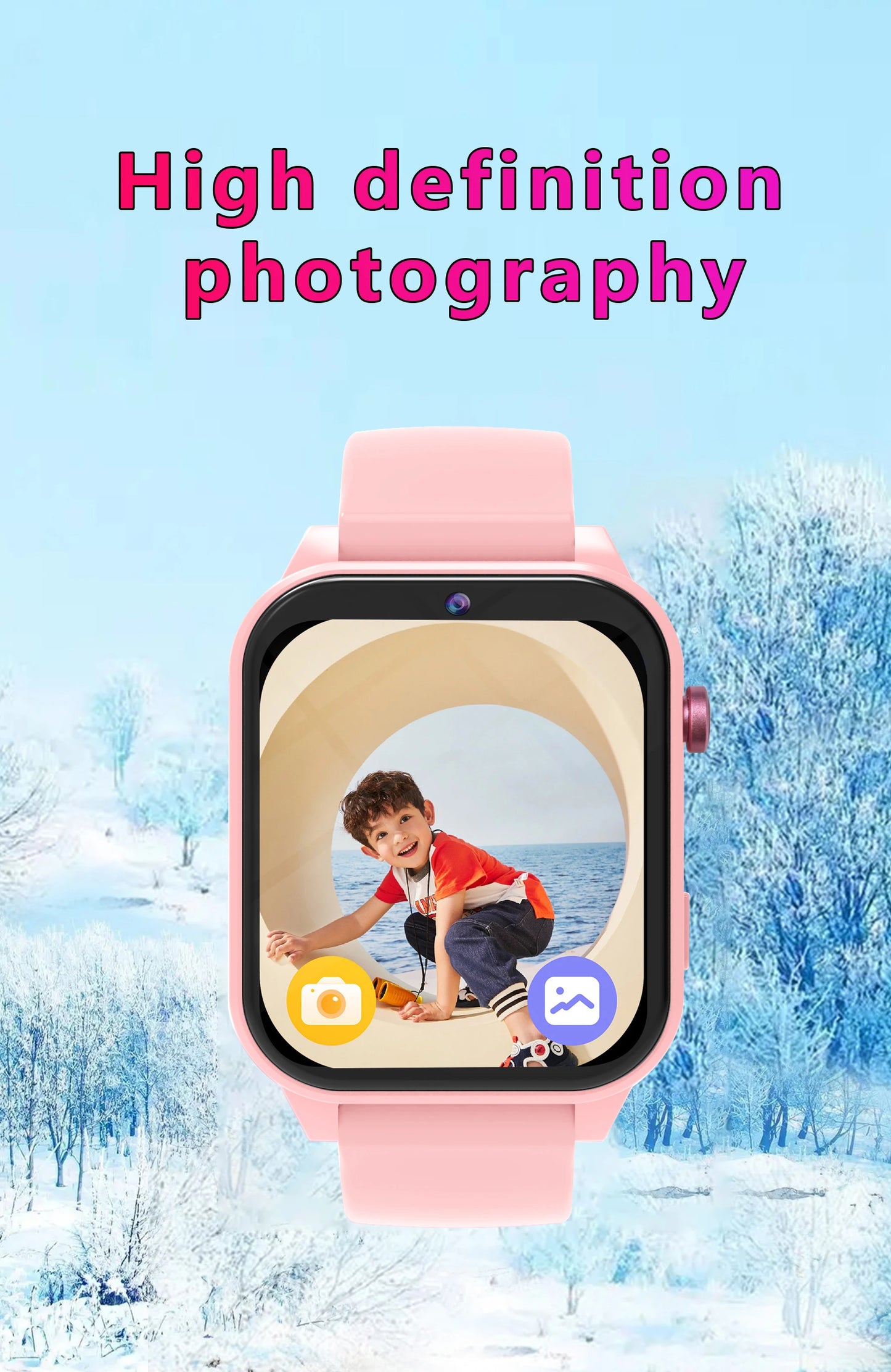 SIMSONLAB New Camera Smart Watch For Kids Games HD Touch Screen Sleep Monitor Flashlight Alarm Clock Partner Birthday Gift Boy