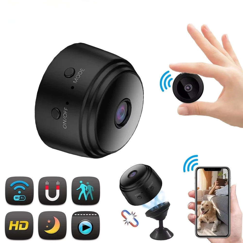 Mini Camera WiFi 1080P Magnetic Network Security Camera Video Smart Home Mini Camera for Surveillance with Battery