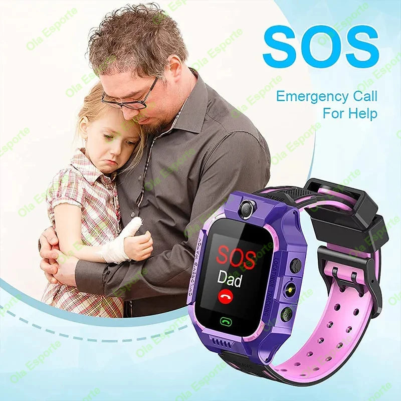 Kids Smart Watch 2G SOS GPS Location Sim Card Call Smart Watch Camera Waterproof Watch Gift For Ios Android Children Gifts 2025