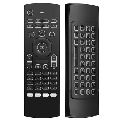 MRSVI 2.4GHz Wireless MX3 Air Mouse Remote Control Backlit IR Learning Mini Keyboard for PC,Android TV Box
