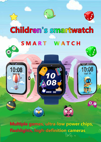SIMSONLAB New Camera Smart Watch For Kids Games HD Touch Screen Sleep Monitor Flashlight Alarm Clock Partner Birthday Gift Boy