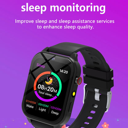 SIMSONLAB New Camera Smart Watch For Kids Games HD Touch Screen Sleep Monitor Flashlight Alarm Clock Partner Birthday Gift Boy