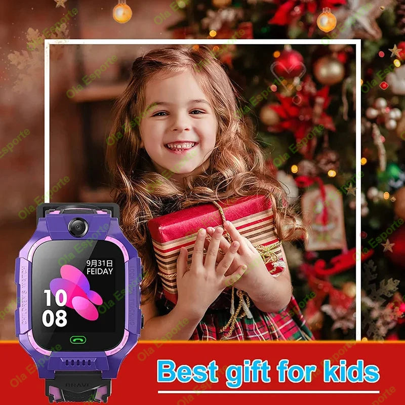 Kids Smart Watch 2G SOS GPS Location Sim Card Call Smart Watch Camera Waterproof Watch Gift For Ios Android Children Gifts 2025