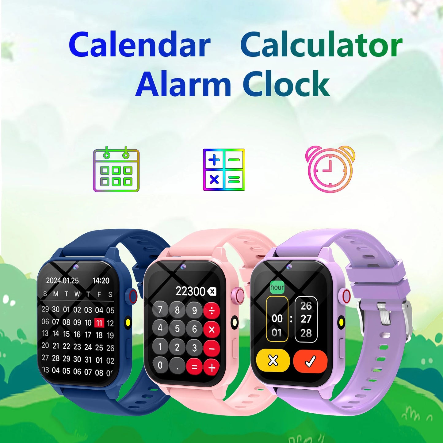 SIMSONLAB New Camera Smart Watch For Kids Games HD Touch Screen Sleep Monitor Flashlight Alarm Clock Partner Birthday Gift Boy